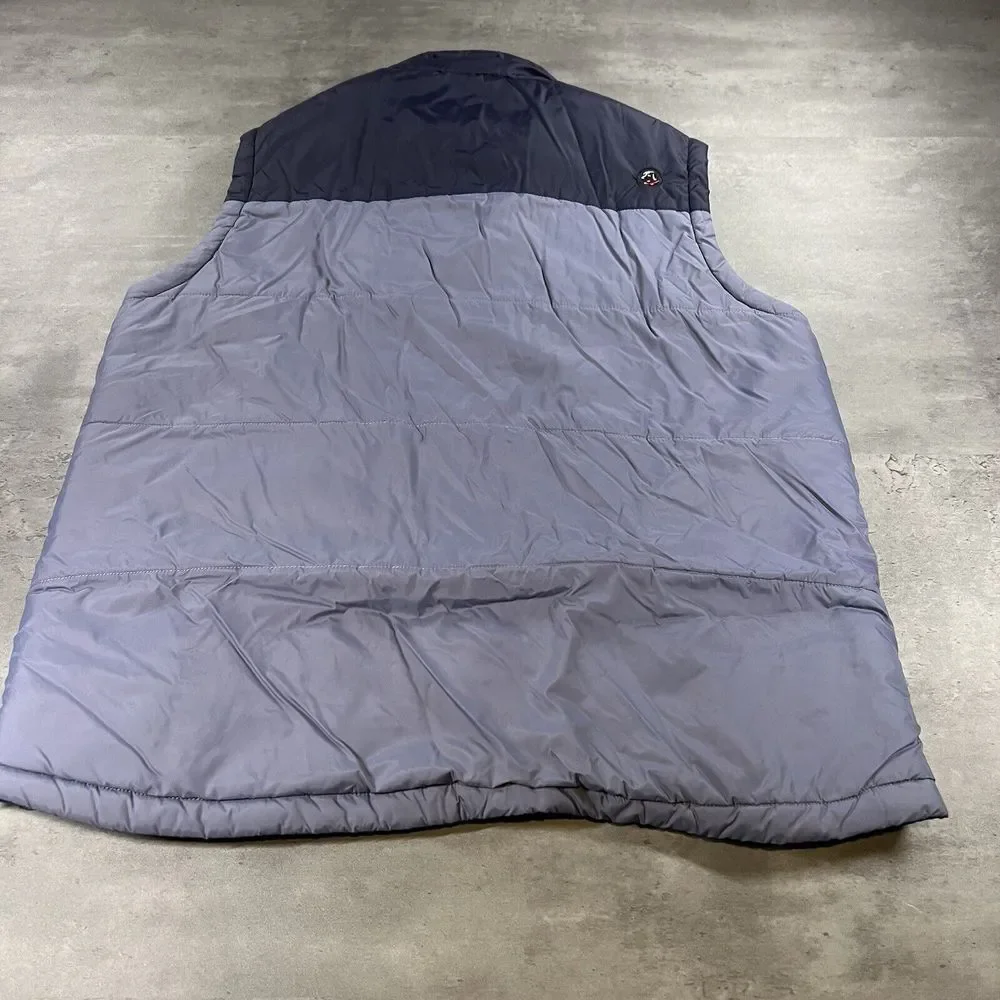 Southern Proper‎ Puffer Vest Men Large Blue Down Quilted Shell Sleeveless Preppy